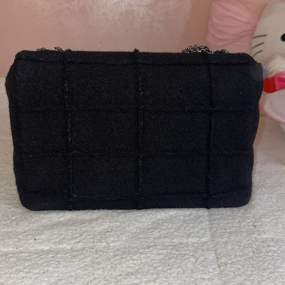 Authentic Wool Vintage Chanel Mademoiselle Chocolate Jumbo Flap 👜 - Picture 7 of 13